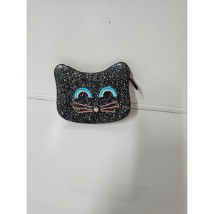 Cat Face Kitty Glitter Sparkly Coin Wallet